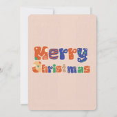 Vrolijk Kerstfeest Foto Holiday Kaart Invitation (Achterkant)