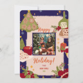Vrolijk Kerstfeest Foto Holiday Kaart Invitation (Voorkant)