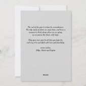 Vrolijk kerstfeest, foto kerstkaart, pinecone, zch feestdagenkaart (Achterkant)