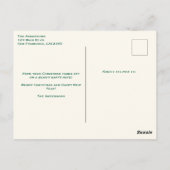 Vrolijk Kerstfeest Foto Leuke Teddy Bear Pilot Briefkaart (Achterkant)