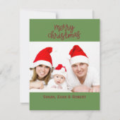 Vrolijk kerstfeest Foto met namen (Voorkant)