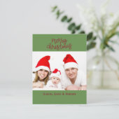 Vrolijk kerstfeest Foto met namen (Staand voorkant)