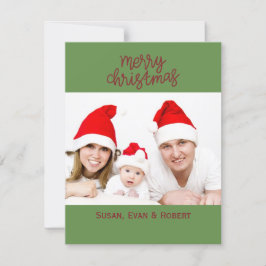 Vrolijk kerstfeest Foto met namen