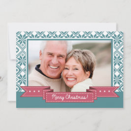 Vrolijk kerstfeest. Foto Nordic Snowflake Feestdagenkaart