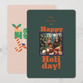 Vrolijk Kerstfeest Foto Vakantie Kaart! Kaart