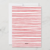 Vrolijk kerstfeest. Foto van rode eenvoudige moder Feestdagenkaart (Achterkant)