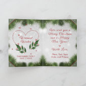 Vrolijk kerstfeest foto vier pagina's Kaart (Binnen)