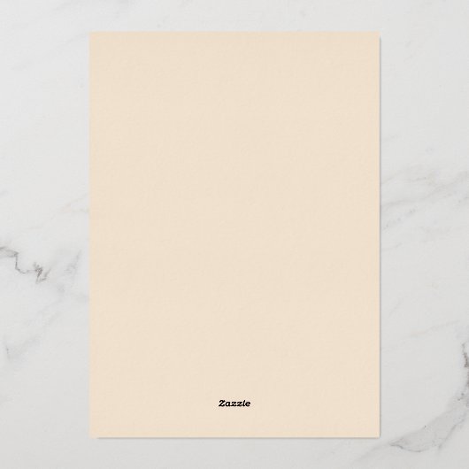 Vrolijk Kerstfeest Foto Waterverf Bloemen Folie Feestdagenkaart (Achterkant)