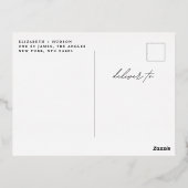 vrolijk kerstfeest | Fotocollage | Klassiek rood Folie Feestdagen Briefkaart (Achterkant)