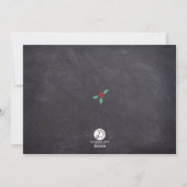 Vrolijk kerstfeest, fotocollage, modern script feestdagenkaart (Achterkant)