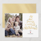 Vrolijk kerstfeest - Fotokaart Feestdagenkaart (Voorkant / Achterkant)