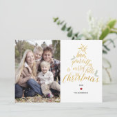 Vrolijk kerstfeest - Fotokaart Feestdagenkaart (Staand voorkant)