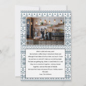 Vrolijk kerstfeest fotokaart | verticaal, zwart kaart (Achterkant)