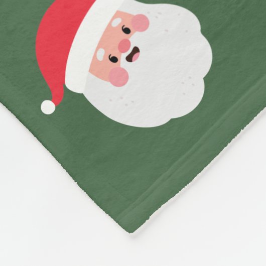 Vrolijk kerstfeest Fotonaam Floral Pattern Fleece Deken (Hoek)