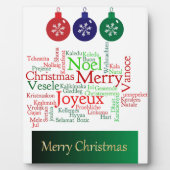 Vrolijk kerstfeest fotoplaat (Voorkant)