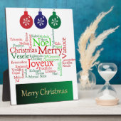 Vrolijk kerstfeest fotoplaat (Zijkant)