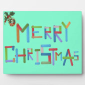 Vrolijk kerstfeest fotoplaat (Voorkant)