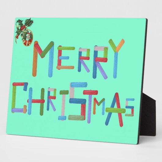 Vrolijk kerstfeest fotoplaat (Zijkant)