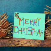 Vrolijk kerstfeest fotoplaat (Zijkant)