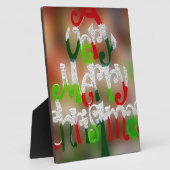vrolijk kerstfeest fotoplaat (Zijkant)