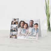 Vrolijk Kerstfeest Fotostrip Feestdagen Kaart (Voorkant)