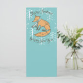 Vrolijk kerstfeest Fox Cozy (Staand voorkant)