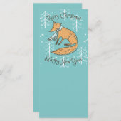 Vrolijk kerstfeest Fox Cozy (Voorkant / Achterkant)