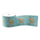 Vrolijk kerstfeest Fox Cozy Grosgrain Lint (Spoel)