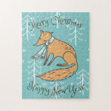Vrolijk kerstfeest Fox Cozy