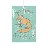 Vrolijk kerstfeest Fox Cozy Luchtverfrisser (Voorkant)