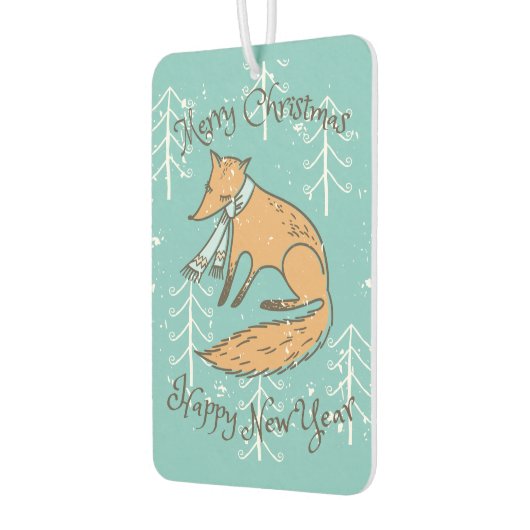 Vrolijk kerstfeest Fox Cozy Luchtverfrisser (Links)