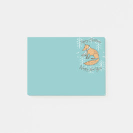 Vrolijk kerstfeest Fox Cozy Post-it® Notes