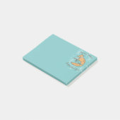 Vrolijk kerstfeest Fox Cozy Post-it® Notes (Schuin)