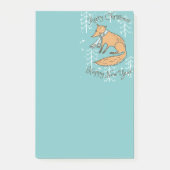Vrolijk kerstfeest Fox Cozy Post-it® Notes (Voorkant)