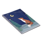 Vrolijk kerstfeest: Fox Illustration Art Notitieboek (Rechterzijde)