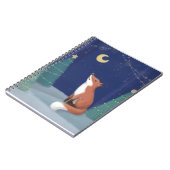 Vrolijk kerstfeest: Fox Illustration Art Notitieboek (Linkerzijde)