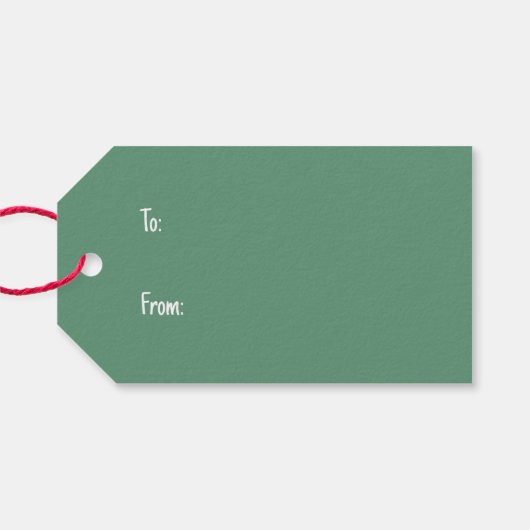 Vrolijk Kerstfeest Franse Bulldogs Cadeaulabel (Achterkant Horizontaal)