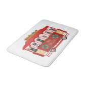 Vrolijk Kerstfeest Franse Bulldogs Vakantie Trolly Badmat (Gekanteld)