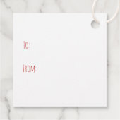 Vrolijk Kerstfeest Franse Bulldogs Vakantie Trolly Bedankjes Labels (Achterkant)