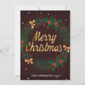 Vrolijk kerstfeest | Fun Pet Greeting Feestdagenkaart (Voorkant)