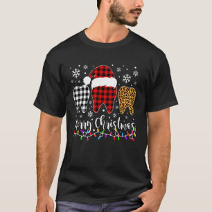 Vrolijk kerstfeest Funny Dental Kerstmis T-shirt