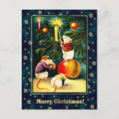 Vrolijk kerstfeest.  Funny Mice Briefkaart (Voorkant)