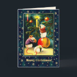 Vrolijk kerstfeest.  Funny Mice Feestdagen Kaart<br><div class="desc">Vrolijk kerstfeest.  kerstKaart met  grappige muizen. Overeenkomende kaarten,  gunsten en geschenken die beschikbaar zijn in de categorie Kerstmis en Nieuwjaar/ kunst van onze winkel.</div>