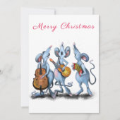 Vrolijk kerstfeest - Funny Romantic Mouse Band - F (Voorkant)