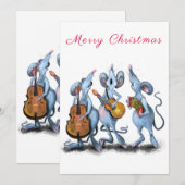 Vrolijk kerstfeest - Funny Romantic Mouse Band - F (Voorkant / Achterkant)