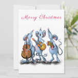 Vrolijk kerstfeest - Funny Romantic Mouse Band - F<br><div class="desc">Vrolijk kerstfeest - Een grappige Romantische muisband - Cartoon dierenwasmuis houdt van muziek - Kies / voeg uw unieke tekst / kleur toe - maak uw speciale cadeautje - vergroot en verplaats of verwijder elementen / tekst met aanpassingsgereedschap! - Tekening en ontwerp door MIGNED. Je kunt ook mijn design overdragen...</div>