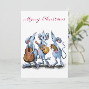 Vrolijk kerstfeest - Funny Romantic Mouse Band - F
