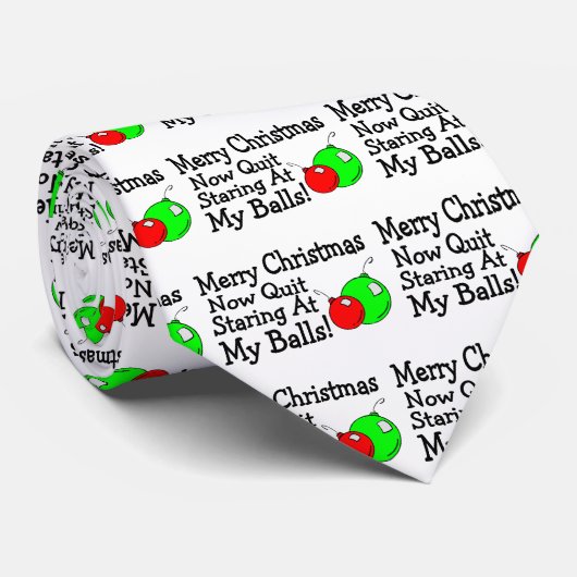 Vrolijk kerstfeest, geen einde aan mijn val stropdas (Opgerold)