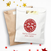 Vrolijk kerstfeest.. geen pleistertas openen bedankzakje