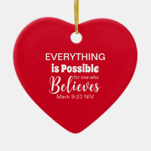 Vrolijk Kerstfeest Geloof Bijbelvers Christelijk R Keramisch Ornament